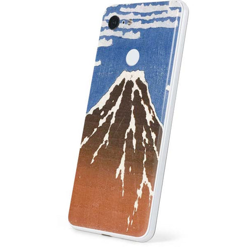 Hokusai Fuji Mountains in clear Weather Google Pixel 3 Skin